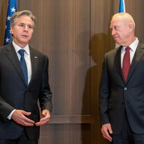 Secretary of State Antony J. Blinken meets with Israeli Defense Minister Yoav Gallant in Jerusalem on January 31, 2023. [State Department photo by Ron Przysucha/ Public Domain]