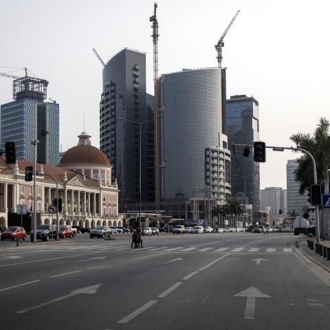 high-rise buildings in Luanda on August 25, 2022. (Photo by JOHN WESSELS / AFP) (Photo by JOHN WESSELS/AFP via Getty Images)