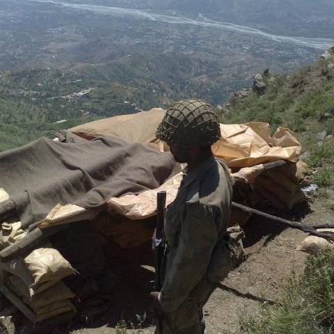 A Pakistani solider involved in an ongoing operation against Taliban fighters in northwest Pakistan on May 22, 2009. (Al Jazeera English via Flickr)