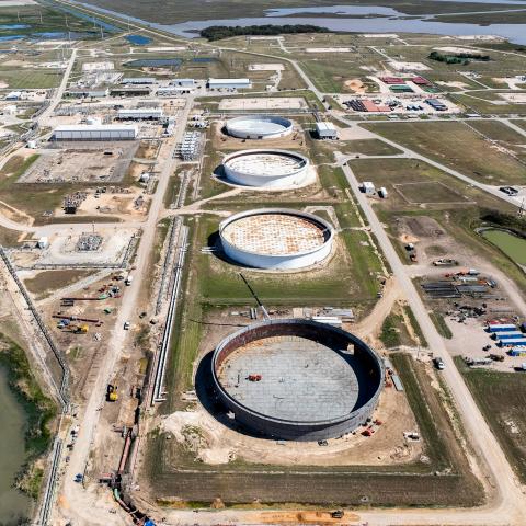 The Strategic Petroleum Reserve storage at the Bryan Mound site on October 19, 2022, in Freeport, Texas. (Brandon Bell/Getty Images)