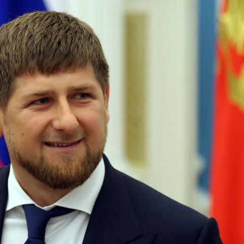 Chechen President Ramzan Kadyrov attends a ceremony to confer the 'City of Military Glory' title to five Russian towns, at the Kremlin on June 22, 2015 in Moscow, Russia. (Photo by Sasha Mordovets/Getty Images)