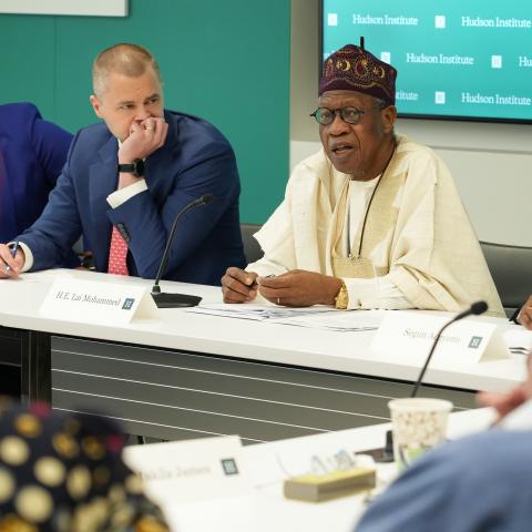 Hudson was honored to host the Nigerian Minister of Information and Culture Lai Mohammed for a frank discussion on Nigeria's recent presidential and gubernatorial elections, among the most consequential votes in Africa in recent memory.