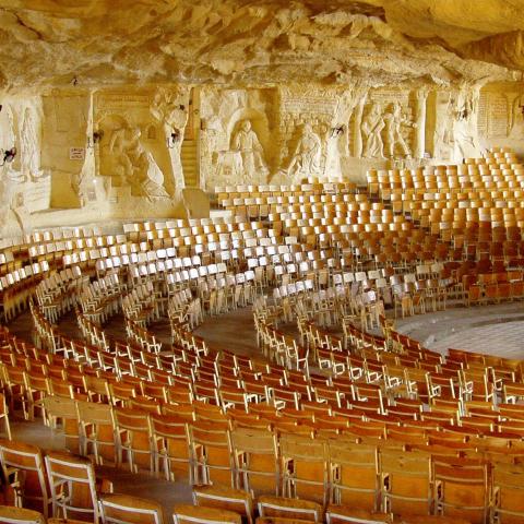Coptic cave church in Egypt. (Amy Nelson via Getty Images) 