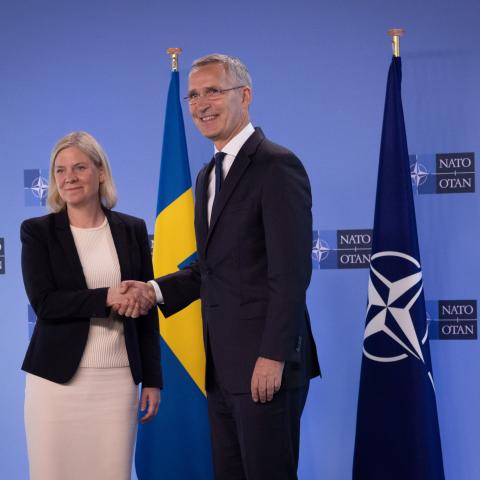 Secretary General Jens Stoltenberg welcomed the Prime Minister of Sweden, Magdalena Andersson, to NATO Headquarters on Monday June 27, 2022, for discussions on Sweden and Finland’s applications to join the Alliance. (via flickr) 