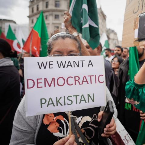Protest in Central London on August 13, 2023. (Alsidare Hickson) 
