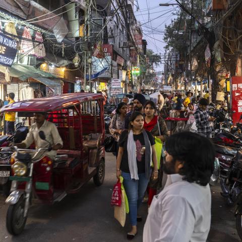 New Delhi, India, on September 24, 2023. (Arif Hudaverdi Yaman/Anadolu Agency via Getty Images)