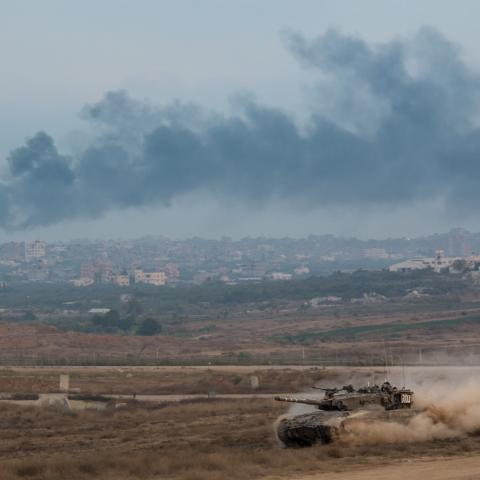 Armored corps operating in the Gaza Strip. (Israel Defense Forces via flickr) 