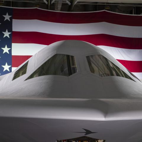 The B-21 Raider was unveiled to the public at a ceremony Dec. 2, 2022 in Palmdale, Calif. The B-21 is a product of partnerships with industry, the Department of Defense, and Congress. The program is designed to deliver on our enduring commitment to provide flexible strike options for coalition operations that defend us against common threats. (U.S. Air Force photo)