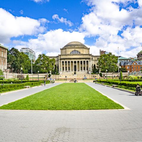 Low Memorial Library and Quad at Columbia University in New York City. (Education Images/Universal Images Group via Getty Images)