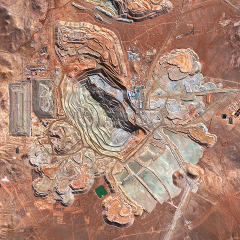 Escondida Copper Mine, Chile. (Gallo Images/Orbital Horizon/Copernicus Sentinel Data 2021 via Getty Images)