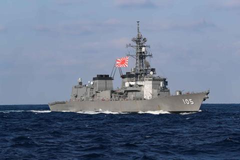 Japan Maritime Self-Defense Force Murasame-class destroyer JS Inazuma in the Philippine Sea on February 16, 2022. (US Navy photo by Mass Communication Specialist 3rd Class Alonzo Martin-Frazier)