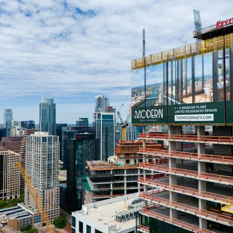 Apartments undergoing construction on March 19, 2024, in Austin, Texas. (Photo by Brandon Bell/Getty Images)