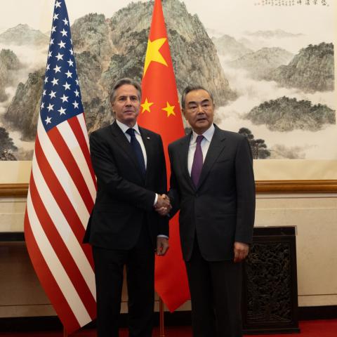 Secretary Antony J. Blinken meets with People’s Republic of China Director of the Chinese Communist Party Central Foreign Affairs Commission and Foreign Minister Wang Yi in Beijing, People’s Republic of China, April 26, 2024. (Official State Department photo by Chuck Kennedy)