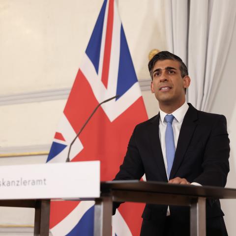 Prime Minister Rishi Sunak meets Austrian Chancellor Karl Nehammer for a bilateral meeting and press conference at the Federal Chancellery in Vienna. Picture by Simon Dawson / No 10 Downing Street