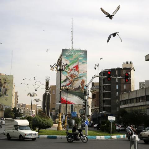 A view of Tehran, Iran, on October 26, 2024. (Fatemeh Bahrami/Anadolu via Getty Images) 