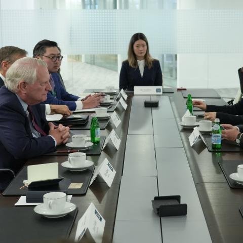 Minister of Finance of Japan Katsunobu Kato visited Hudson to discuss the future of the US-Japan alliance and cooperation on economic security.