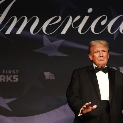 Donald Trump attends the America First Policy Institute Gala held at Mar-a-Lago on November 14, 2024, in Palm Beach, Florida. (Joe Raedle via Getty Images)