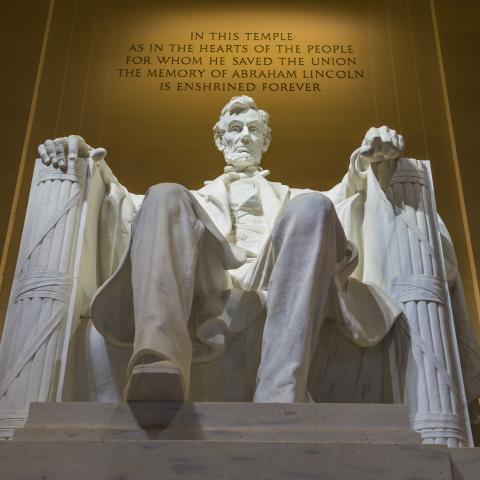 A view of the Lincoln Memorial in Washington, DC. (Getty Images)