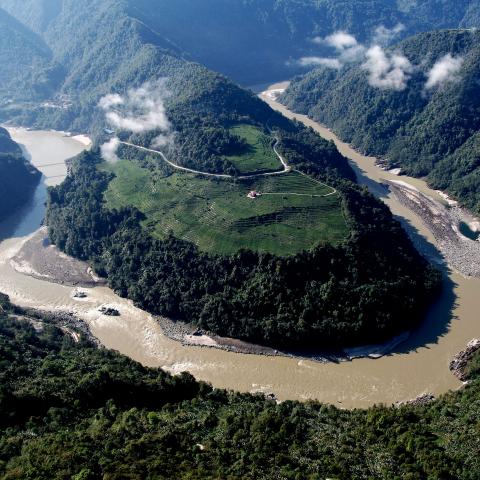 A section of the Yarlung Tsangpo River on May 13, 2023. (Photo by Li Lin/China News Service/VCG via Getty Images)