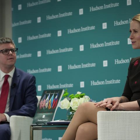 a.	Peter Rough sat down with Kaja Kallas, European Union high representative for foreign affairs and security policy and European Commission vice president, for a fireside chat on the US-EU relationship.