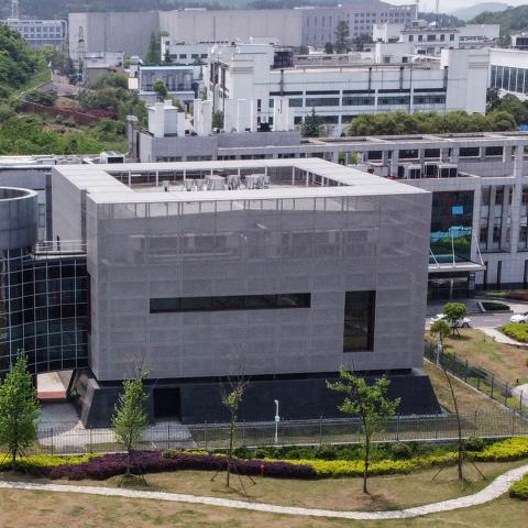 The P4 laboratory, on the campus of the Wuhan Institute of Virology, in Wuhan, in China's central Hubei province. (Hector Retamal/AFP via Getty Images)