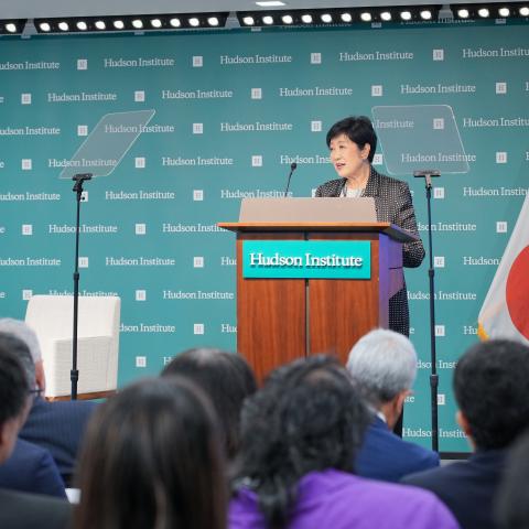 Governor of Tokyo Yuriko Koike delivered remarks and on the city’s growing role on the global stage.