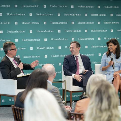 Amb. Nikki Haley, Jan Růžička, and Peter Rough discussed the transatlantic partnership at the Central and Eastern Europe Strategy Summit.