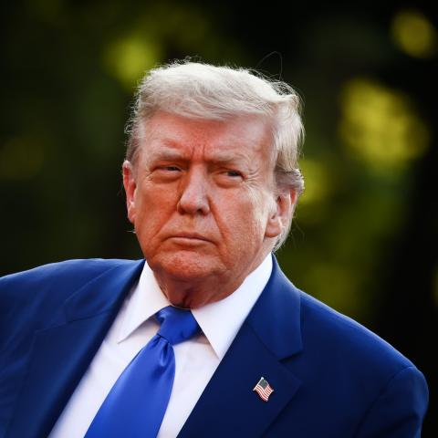 Donald Trump At the 76th NATO Summit In The Hague (Beata Zawrzel via Getty Images)