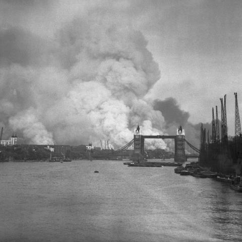London during the Battle of Britain on September 7, 1940. (Keystone via Getty Images)