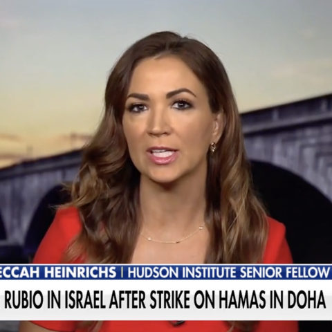 Rebeccah Heinrichs appears on Fox News to discuss Israel’s strike on Hamas leaders in Qatar and the state of US-Middle East relations. 