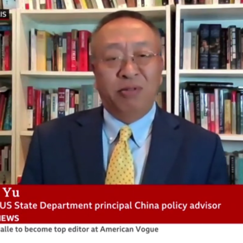 Miles Yu appears on the BBC and CBS to discuss Beijing’s military parade, arguing that it is meant to project authoritarian showmanship and a tool of strategic signaling against the West.