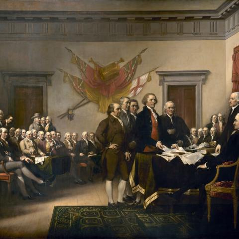 Declaration of Independence (1819), by John Trumbull.