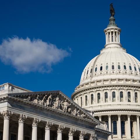 he U.S. Capitol on November 6, 2025 in Washington, DC. The government shutdown enters its 37th day, the longest in U.S. history. (Photo by Eric Lee/Getty Images)