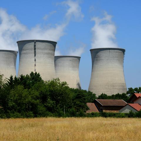 Bugey Nuclear Power Plant is seen in Saint Vulbas, France, on June 22, 2025. (Getty Images)