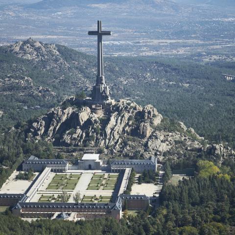 General view of the Valle de los Caidos (Valley of the Fallen) on October 24, 2019, in Madrid, Spain. (Getty Images) Share to Twitter