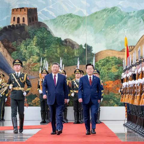 An F-35C Lightning II launches from the flight deck of the USS Abraham Lincoln on October 2, 2025, in the Pacific Ocean. (US Navy)