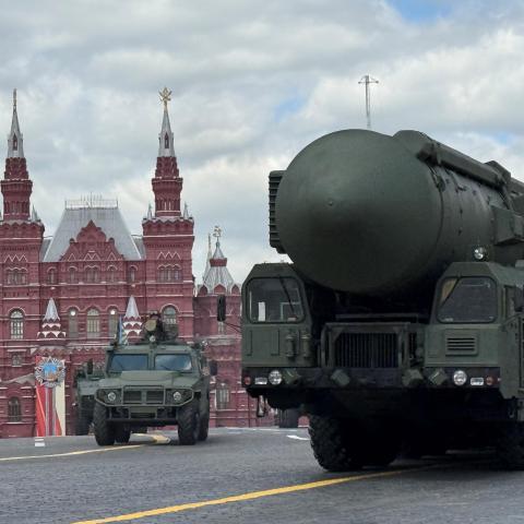 Russia commemorates the end of the Second World War with a large military parade on Red Square in Moscow on May 9, 2025. (Getty Images)