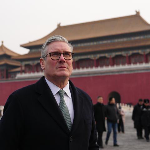 British Prime Minister Keir Starmer visits the Forbidden City on January 29, 2026, in Beijing. (Getty Images)