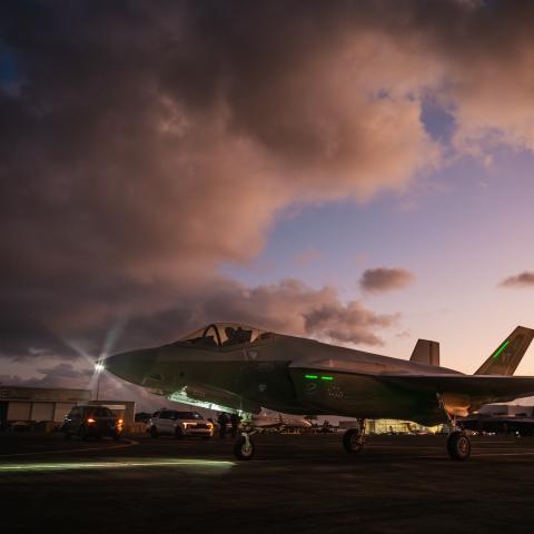 A U.S. Air Force F-35A Lightning II taxis following military actions in Venezuela in support of Operation Absolute Resolve, Jan. 3, 2026. U.S. military forces are deployed to the Caribbean in support of the U.S. Southern Command mission, Department of War-directed operations, and the president’s priorities to disrupt illicit drug trafficking and protect the homeland. (U.S. Air Force Photo)