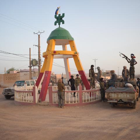 Tuareg rebels in Kidal, Mali, on April 26. (Abdollah Ag Mohamed/AFP/Getty Images)