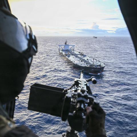 Overnight, U.S. forces carried out a maritime interdiction and right-of-visit boarding of the sanctioned stateless vessel MT DAVINA located in the Indian Ocean within the INDOPACOM area of responsibility, June 4, 2026. We will continue global maritime enforcement to disrupt illicit networks and interdict vessels providing material support to Iran, wherever they operate. International waters cannot be used as a shield by sanctioned actors. The Department of War will continue to deny illicit actors and their 