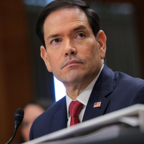 Secretary of State Marco Rubio testifies during a Senate Foreign Relations Committee hearing in the Dirksen Senate Office Building on June 2, 2026, in Washington, DC. (Getty Images) Share to Twitter
