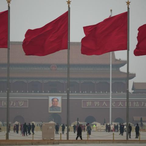 Tiananmen Square on the eve of the opening of the National People's Congress on March 4, 2026, in Beijing, China. (Getty Images)