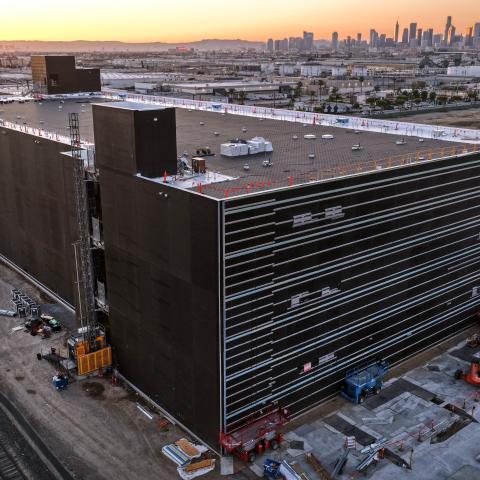 A 49.5-megawatt data center is under construction on April 14, 2026, in Vernon, California. (Getty Images)