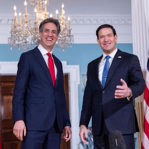 Secretary of State Marco Rubio meets with United Kingdom Foreign Secretary Ed Miliband in Washington, DC, on August 5, 2026. (Getty Images)