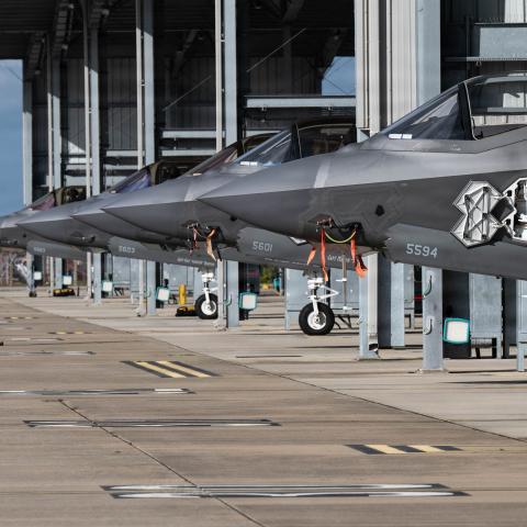 U.S. Airmen assigned to the 48th Fighter Wing conduct pre-flight procedures during Exercise Cobra Warrior 26-2 at RAF Lakenheath, England, Sept. 16, 2026. Exercise Cobra Warrior, the Royal Air Force’s largest exercise, increases interoperability among NATO allies and enhances the Alliance’s ability to employ airpower across the European theater. (U.S. Air Force photo by Senior Airman Sierra Casteel) Read less