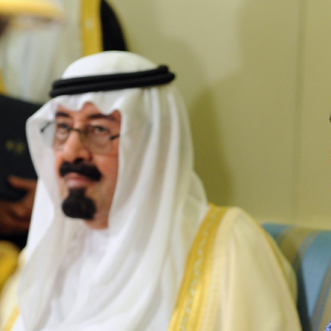 President Obama and Saudi Arabian King Abdullah Bin-Abd-al-Aziz Al Saud, Oval Office of the White House, June 29, 2010, Washington, DC (Roger L. Wollenberg-Pool/Getty Images)