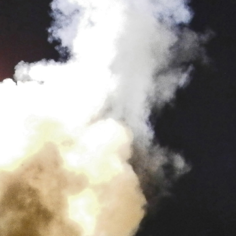 USS Barry launches a Tomahawk missile in support of Operation Odyssey Dawn March 19, 2011 (Jonathan Sunderman/U.S. Navy via Getty Images)