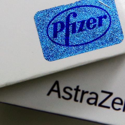 Viagra drugs made by Pfizer and Nexiam made by the pharmaceutical firm AstraZeneca are displayed in a Pharmacy on May 15, 2014 in Johannesburg, South Africa. (Christopher Furlong/Getty Images)