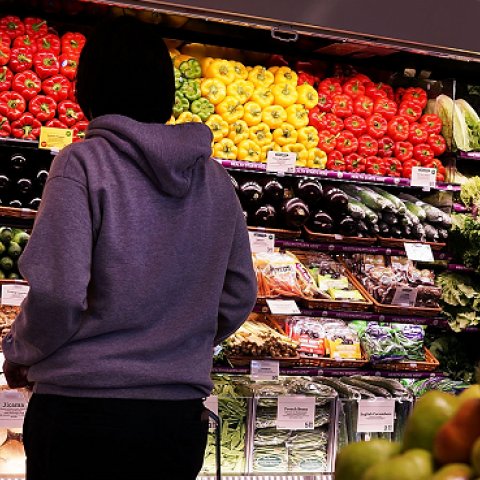 A person shops in Whole Foods Market in the Brooklyn borough on May 7, 2014 in New York City.  (Spencer Platt/Getty Images)